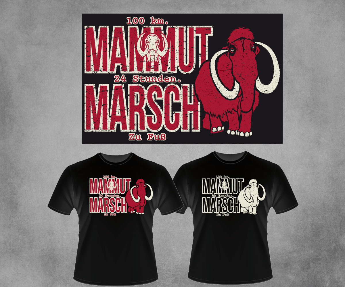 T-shirt Design by SpaGGy for Mammutmarsch | Design #18342101