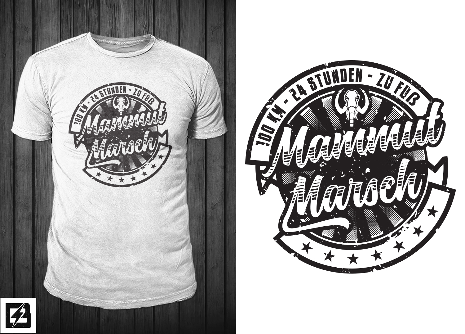 T-shirt Design by Barney Stinson for Mammutmarsch | Design #18322864
