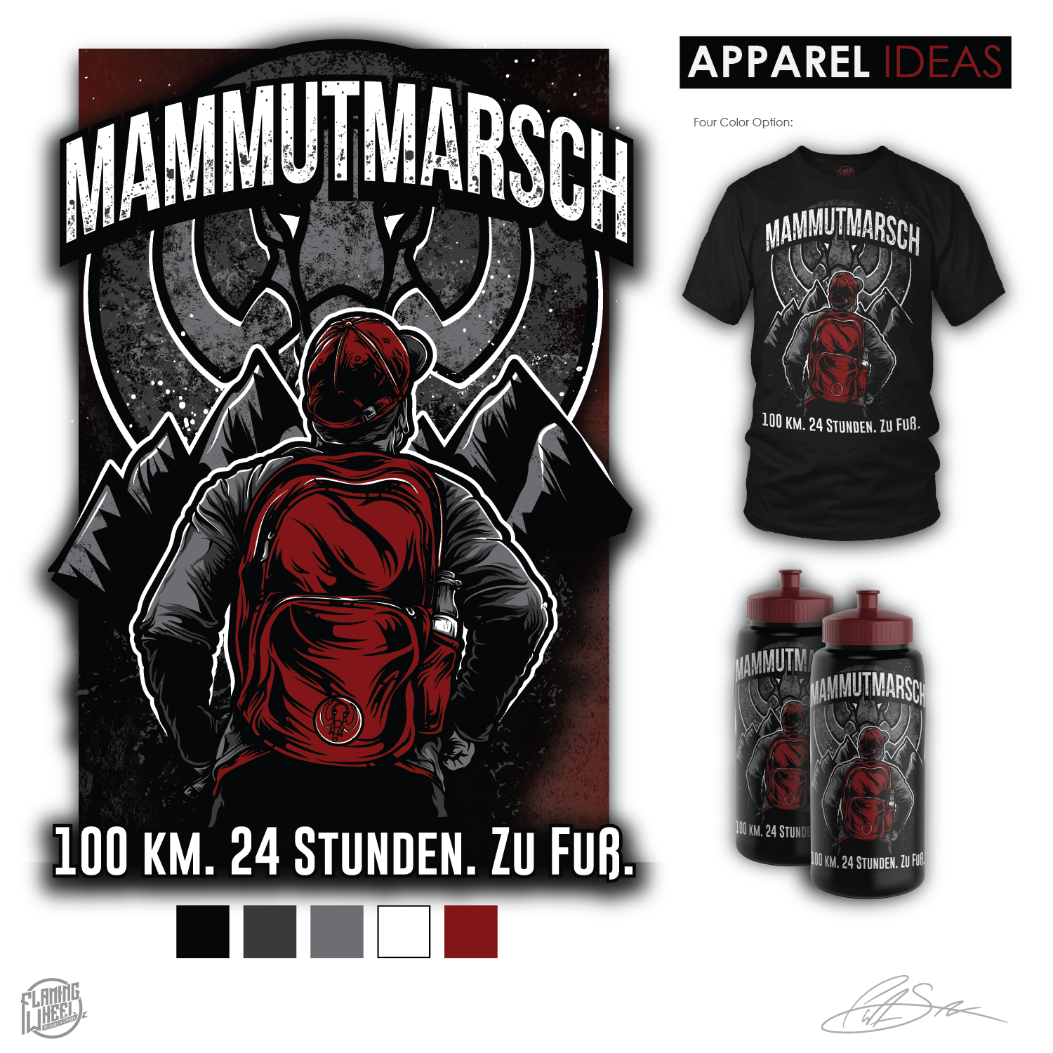 T-shirt Design by Pat Sullivan for Mammutmarsch | Design #18327979