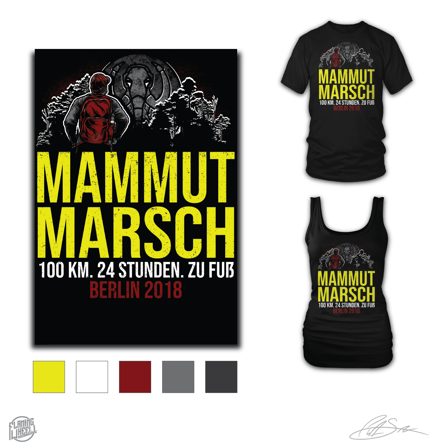 T-shirt Design by Pat Sullivan for Mammutmarsch | Design #18519339