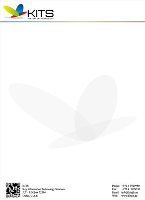 KITS (Key Information Technology Services) Letter Head Design Project