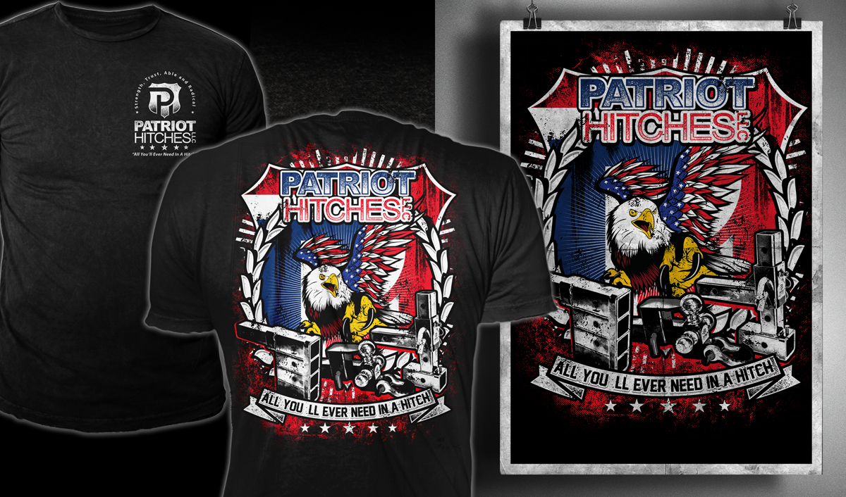 Design de T-shirt par Mayonpx pour Patriot Hitches, LLC | Design #21069534