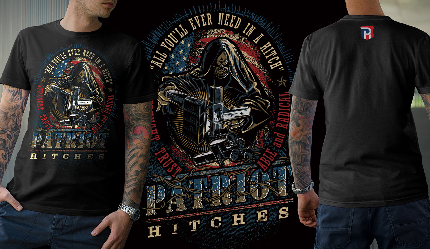 Diseño de Camiseta por DCLA para Patriot Hitches, LLC | Diseño #20921635