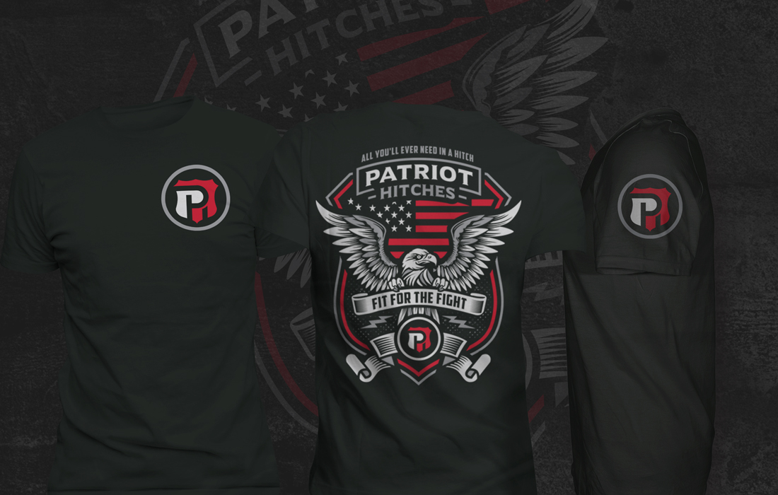 T-shirt Design by Ena for Patriot Hitches, LLC | Design #20928429