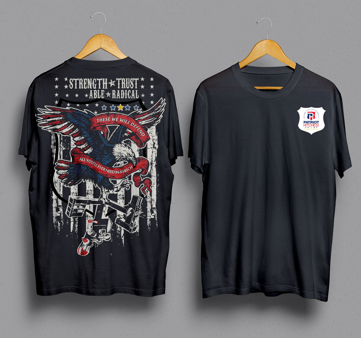Diseño de Camiseta por dhadaj para Patriot Hitches, LLC | Diseño #21023890