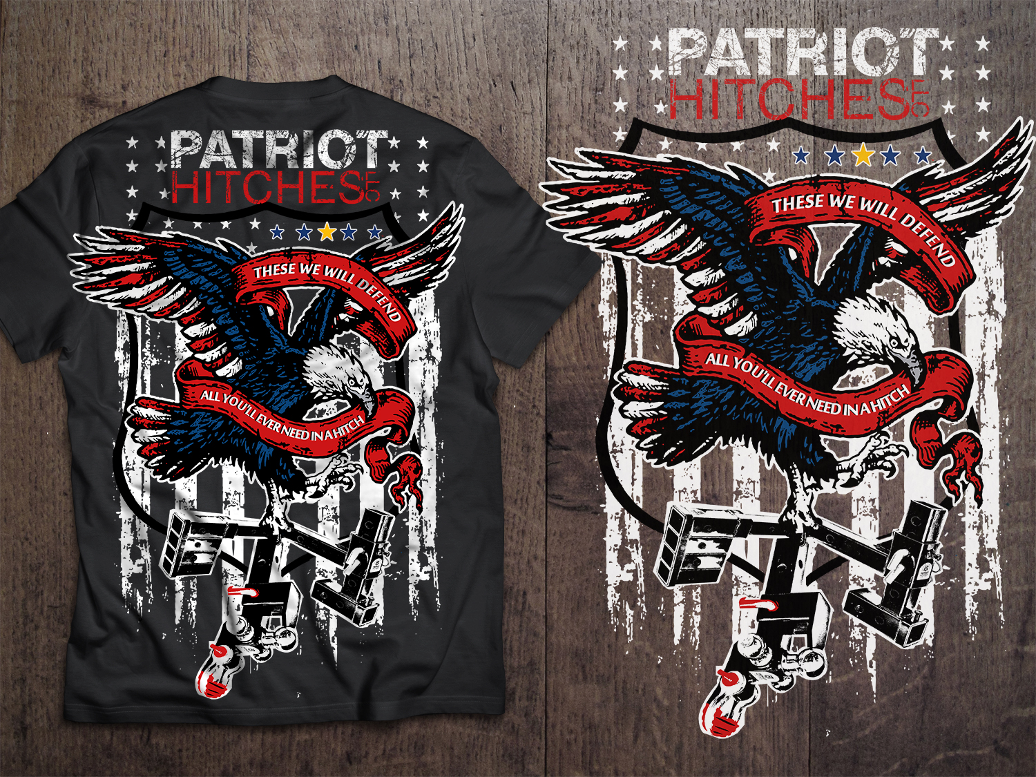 Diseño de Camiseta por dhadaj para Patriot Hitches, LLC | Diseño #21063416