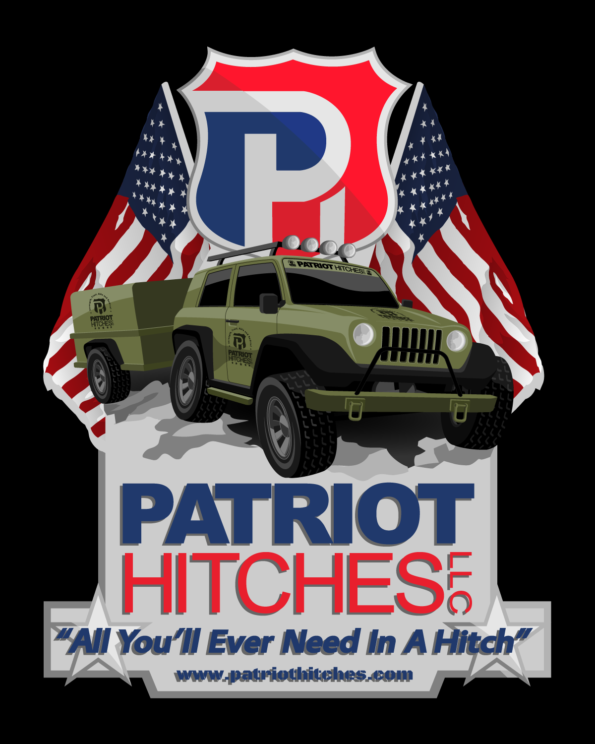 Design de T-shirt par vpt_creations pour Patriot Hitches, LLC | Design #21031576