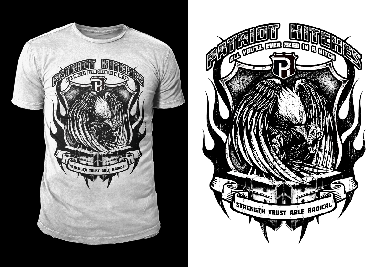 T-Shirt-Design von D'Mono für Patriot Hitches, LLC | Design #21010707