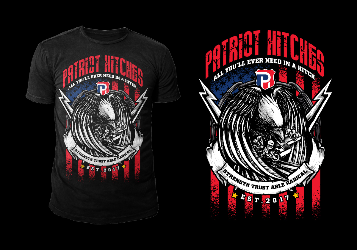 T-shirt Design by D'Mono for Patriot Hitches, LLC | Design #21014900