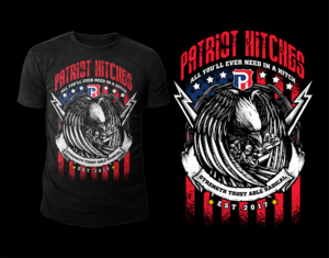 T-shirt Design by D'Mono for Patriot Hitches, LLC | Design: #21014964
