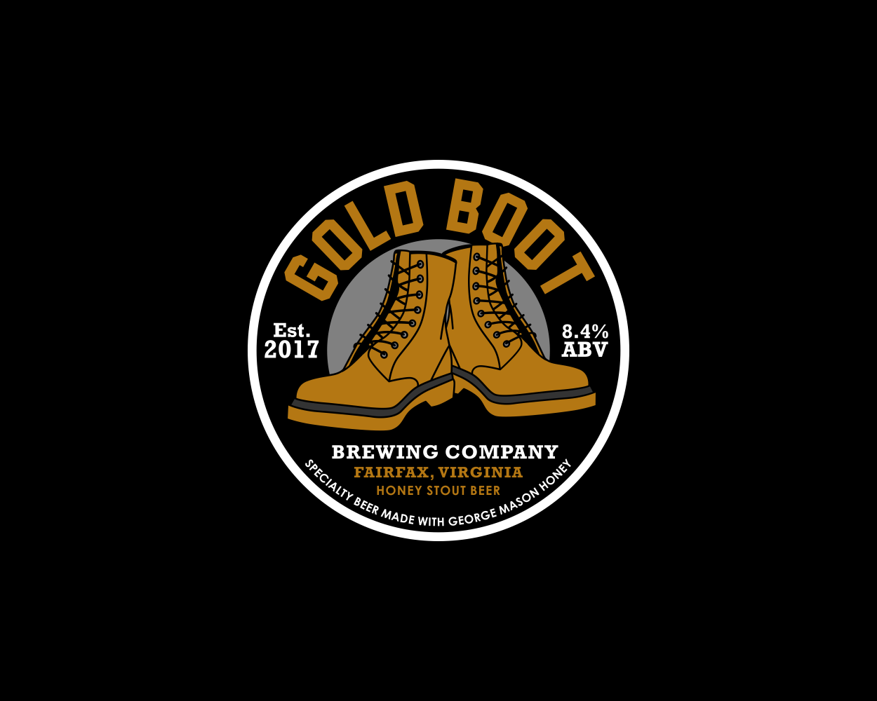 Logo Design by alpino for Gold Boot Brewing Company | Design #18278098