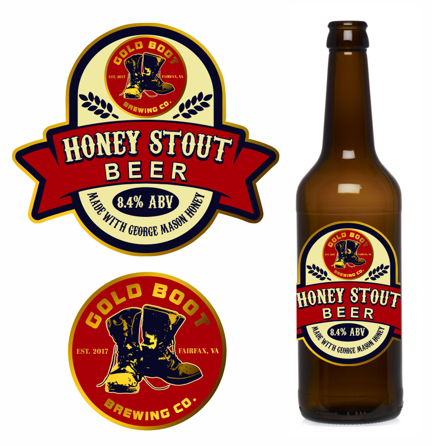 Logo Design by pa2pat for Gold Boot Brewing Company | Design #18295446