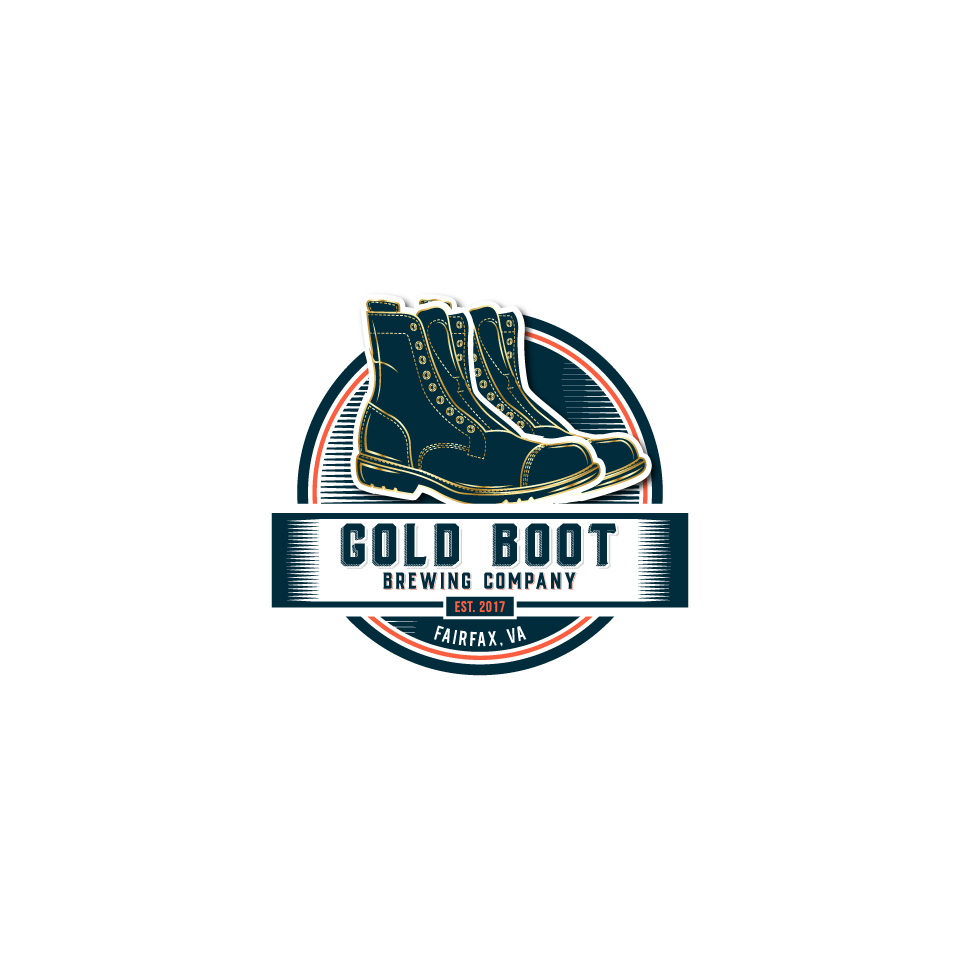Logo Design by WILD FOX Desing Studio for Gold Boot Brewing Company | Design #18293805