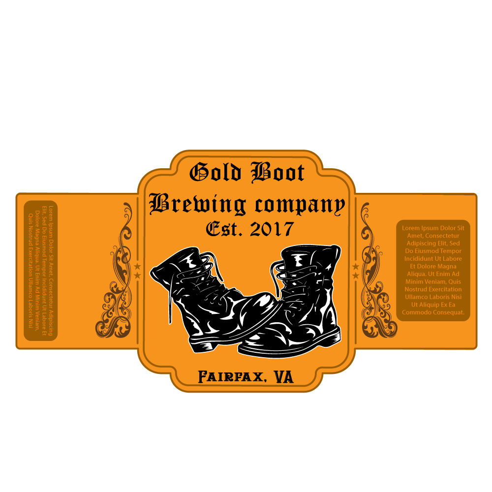 Logo Design by Rashidul Hasan for Gold Boot Brewing Company | Design #18283673