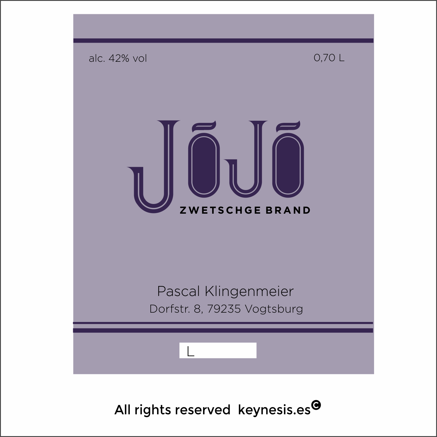 Diseño de Etiqueta por keynesis para este proyecto | Diseño #18451156