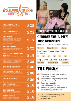 Menu Design by uk for this project | Design: #18283146