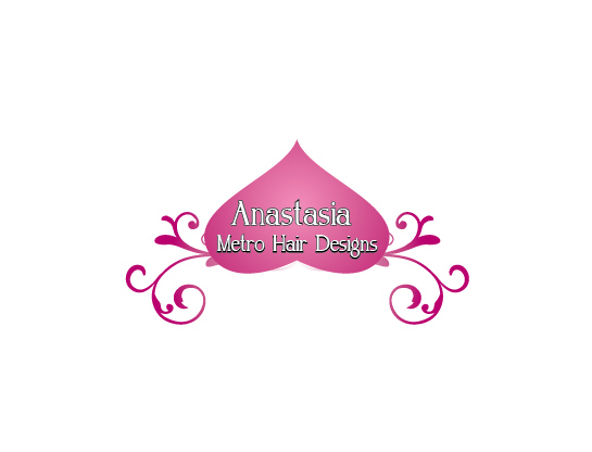Logo-Design von Creative Shots Studio für Anastasia Metro Hair Designs Inc | Design #2826095