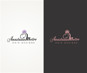 Logo Design by J Mahesh for Anastasia Metro Hair Designs Inc | Design: #2843446