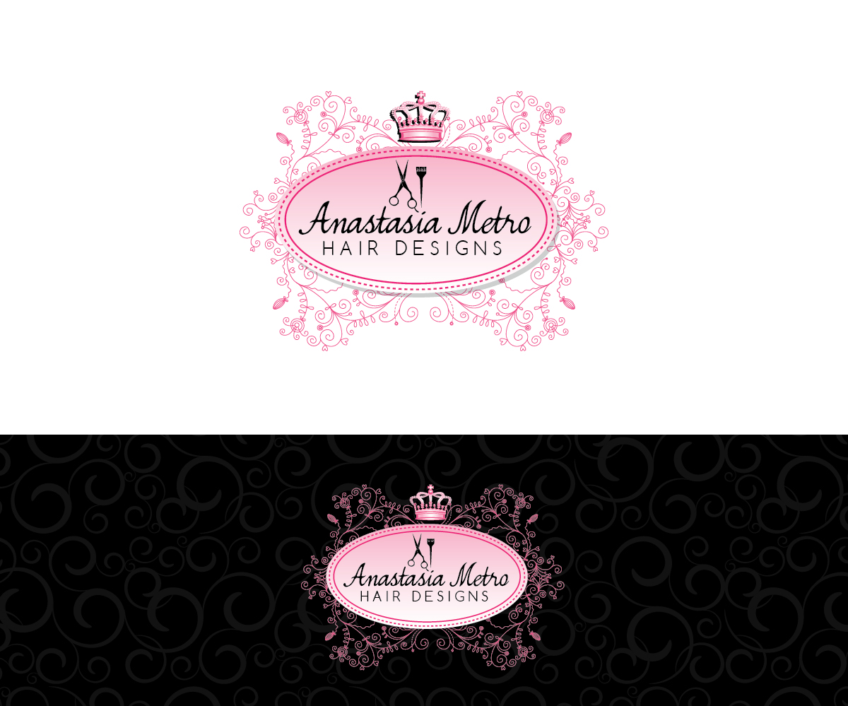 Logo Design by joliau for Anastasia Metro Hair Designs Inc | Design #2809004