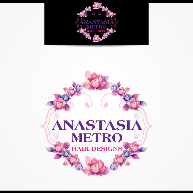 Logo Design by Tectutive for Anastasia Metro Hair Designs Inc | Design #2796093