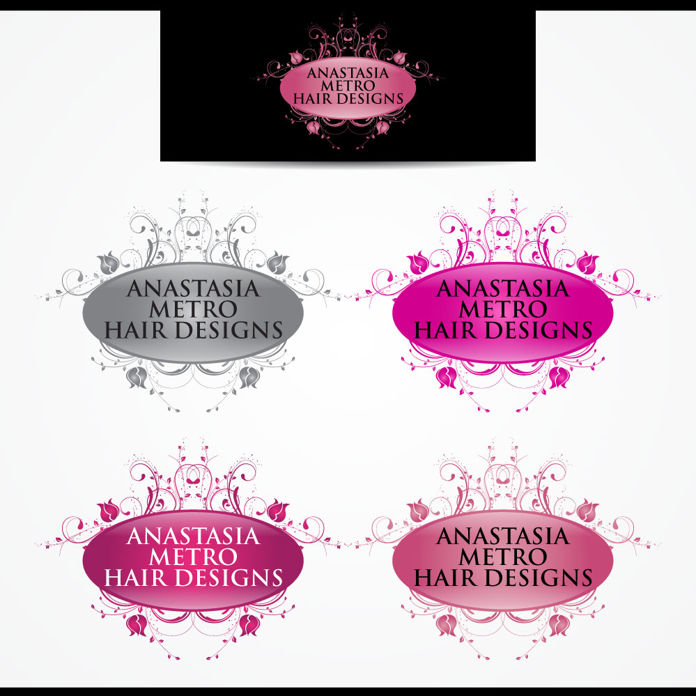 Logo-Design von Tectutive für Anastasia Metro Hair Designs Inc | Design #2801116