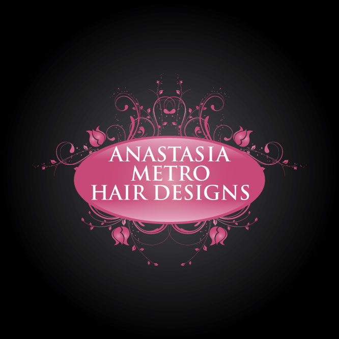 Diseño de Logo por Tectutive para Anastasia Metro Hair Designs Inc | Diseño #2805895