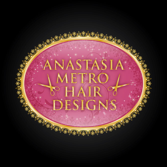 Logo-Design von Tectutive für Anastasia Metro Hair Designs Inc | Design #2806195