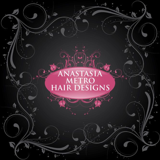Diseño de Logo por Tectutive para Anastasia Metro Hair Designs Inc | Diseño #2816669