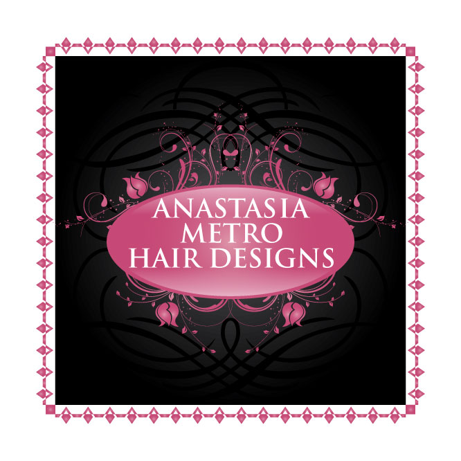 Diseño de Logo por Tectutive para Anastasia Metro Hair Designs Inc | Diseño #2816684