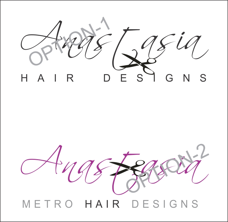 Logo-Design von Sudhir Jhanjhot für Anastasia Metro Hair Designs Inc | Design #2806883