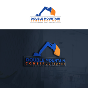Double Mountain Construction, LLC | Logo Design by tavi