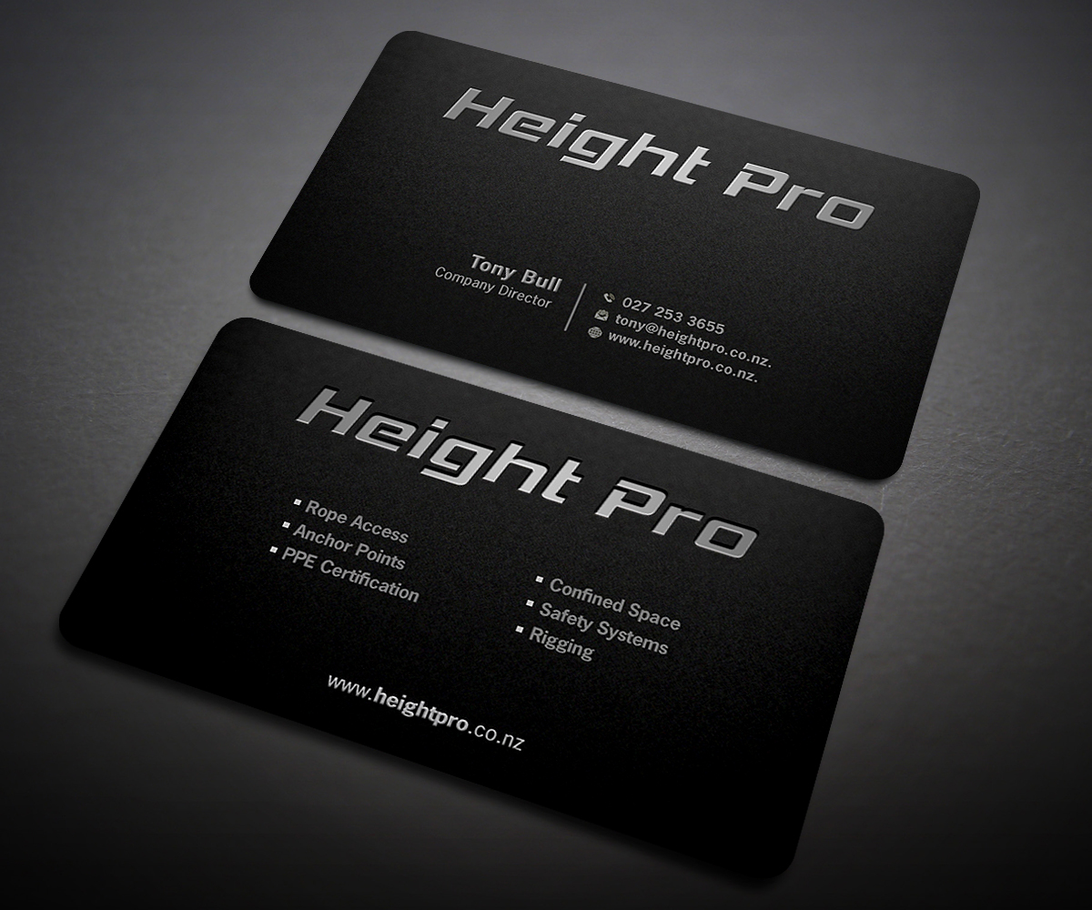 Business Card Design by Designers Hub for Height Pro Ltd | Design #18285519