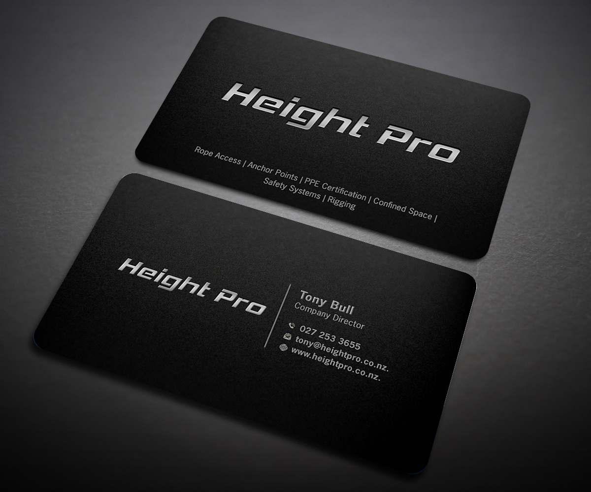 Business Card Design by Designers Hub for Height Pro Ltd | Design #18285840