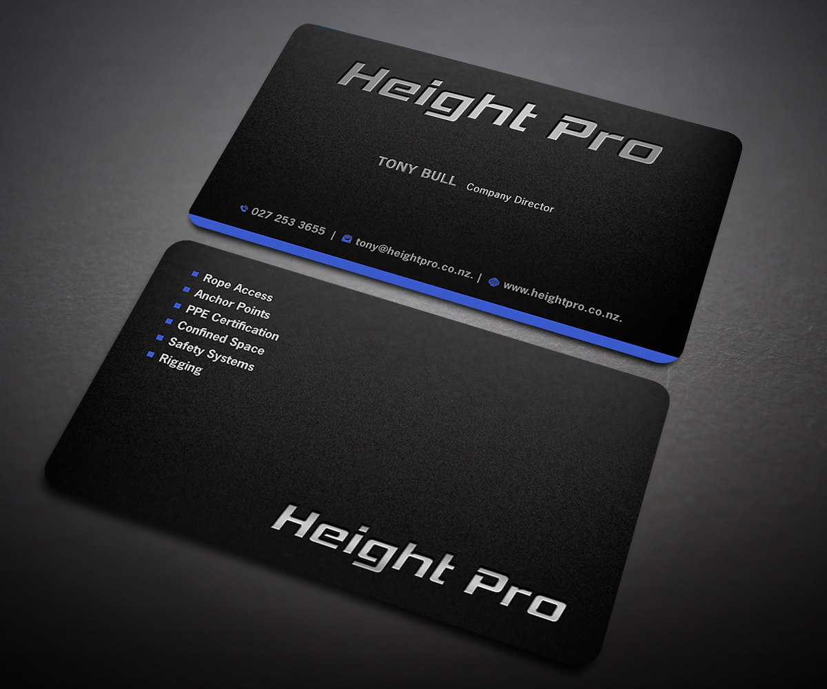 Business Card Design by Designers Hub for Height Pro Ltd | Design #18285875