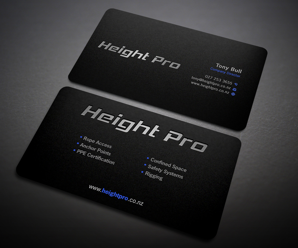 Visitenkarten-Design von Designers Hub für Height Pro Ltd | Design #18286053