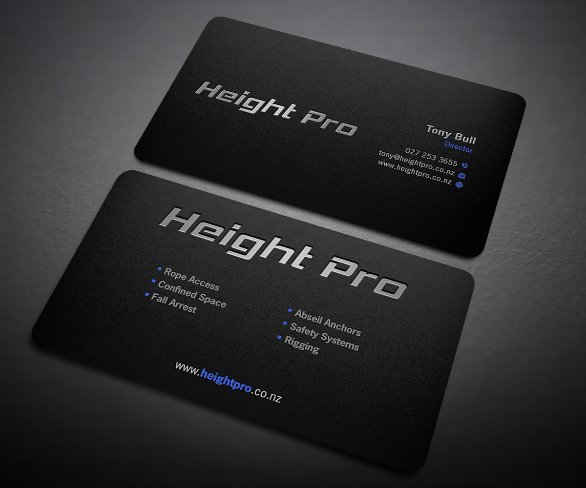 Business Card Design by Designers Hub for Height Pro Ltd | Design #18288711