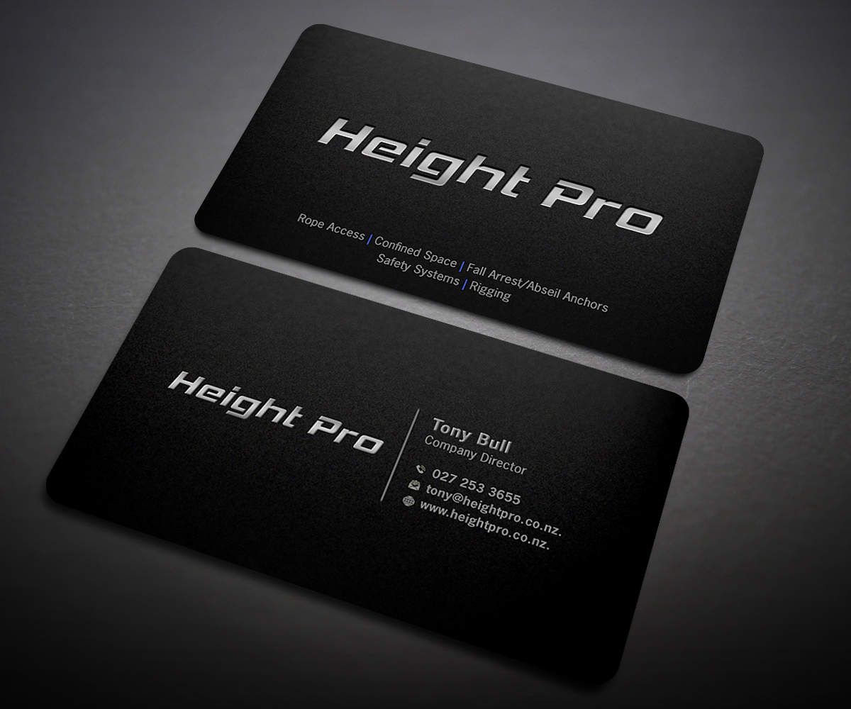 Business Card Design by Designers Hub for Height Pro Ltd | Design #18288791