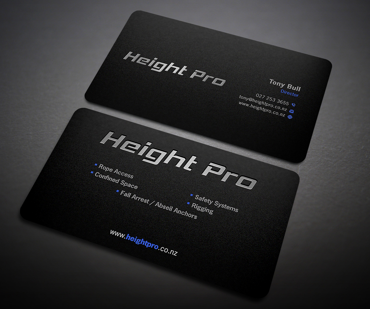 Business Card Design by Designers Hub for Height Pro Ltd | Design #18288852