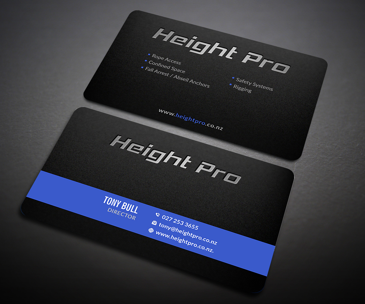 Business Card Design by Designers Hub for Height Pro Ltd | Design #18290382