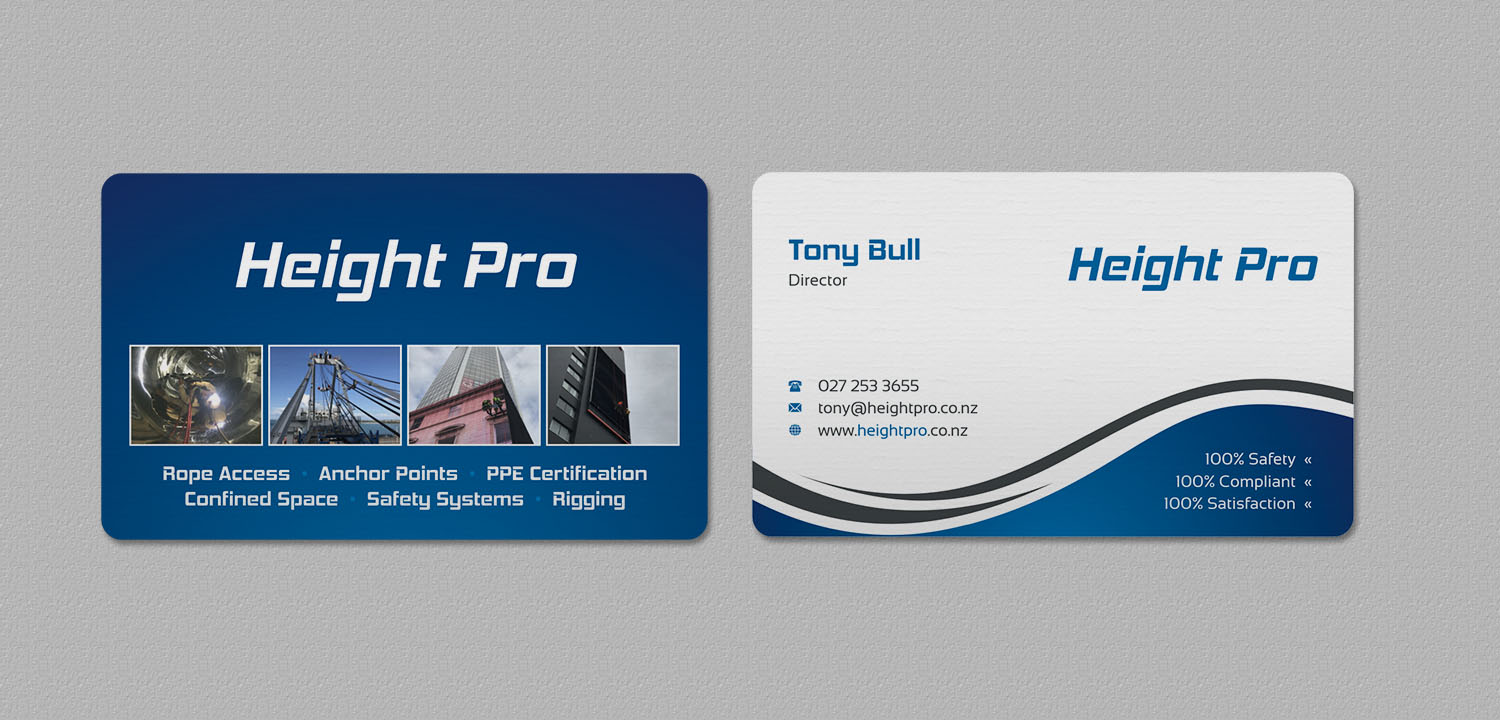 Business Card Design by INDIAN_Ashok for Height Pro Ltd | Design #18282307