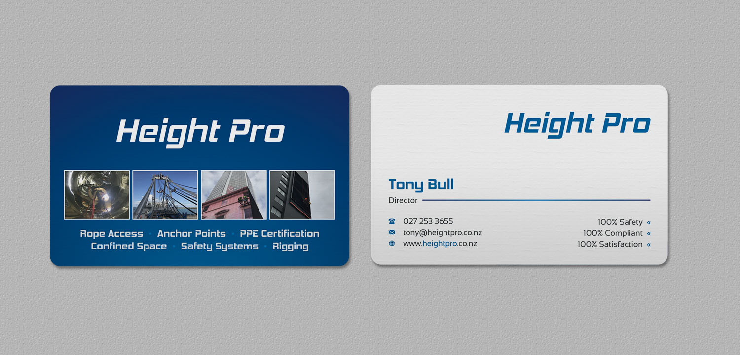 Business Card Design by INDIAN_Ashok for Height Pro Ltd | Design #18282309