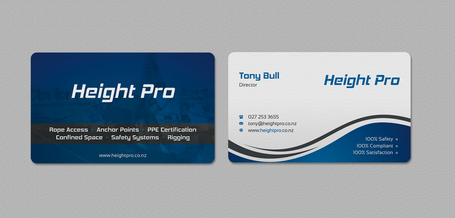 Business Card Design by INDIAN_Ashok for Height Pro Ltd | Design #18282315