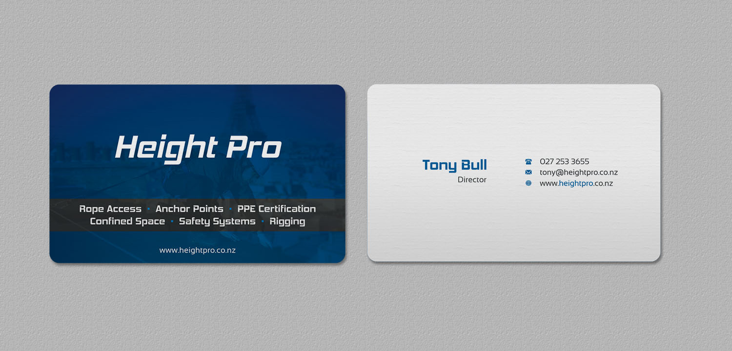 Business Card Design by INDIAN_Ashok for Height Pro Ltd | Design #18282326