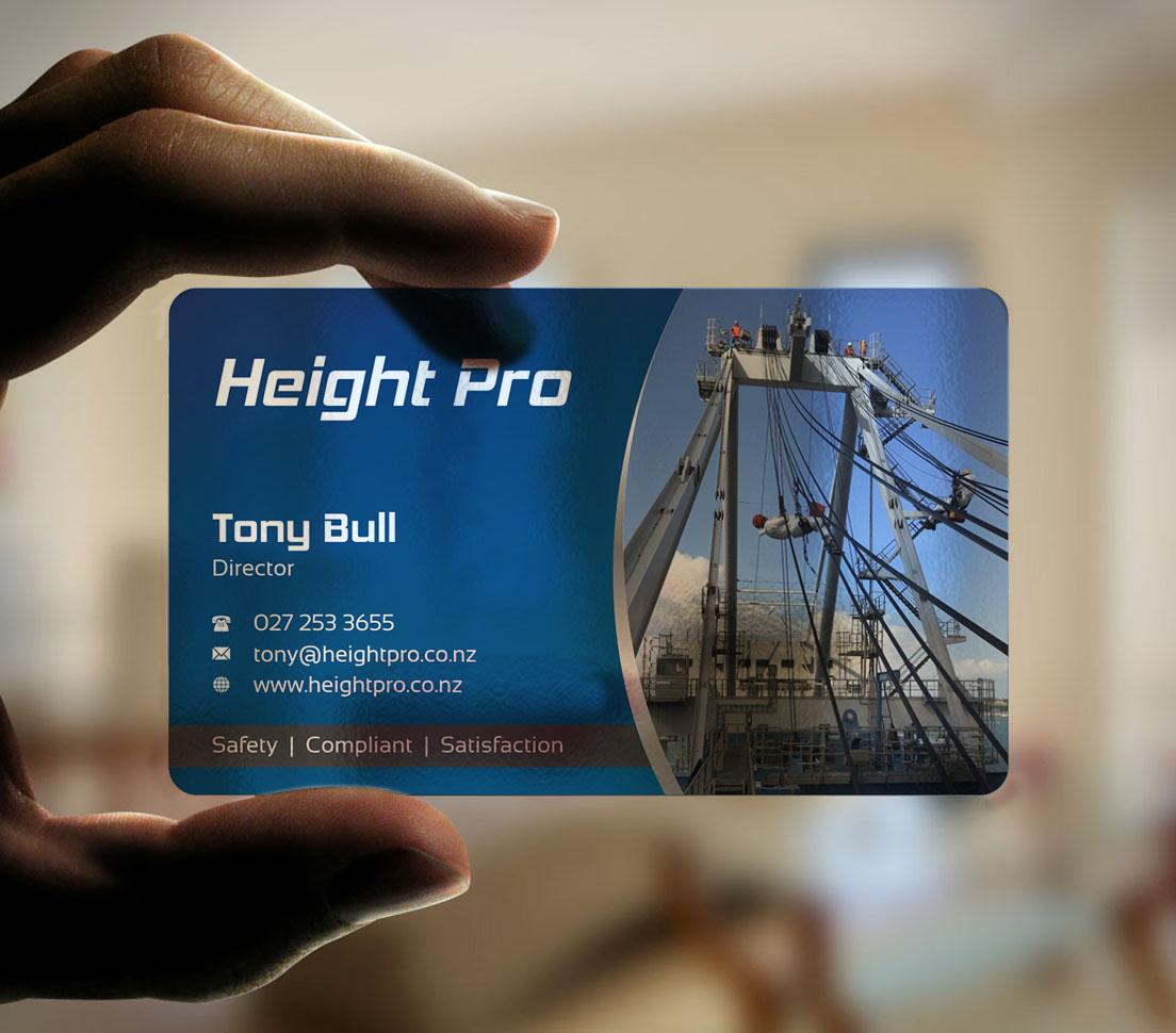 Business Card Design by INDIAN_Ashok for Height Pro Ltd | Design #18282334