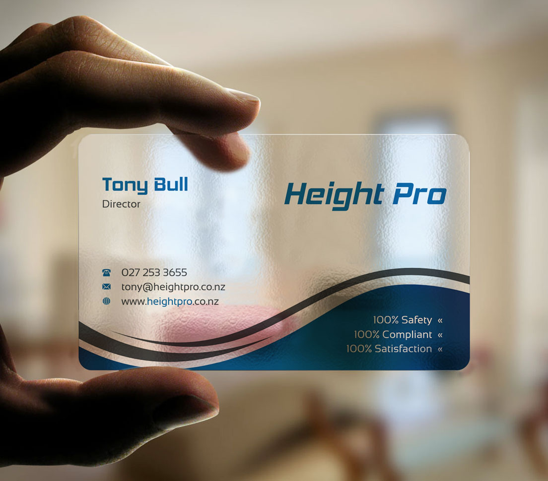 Business Card Design by INDIAN_Ashok for Height Pro Ltd | Design #18282336