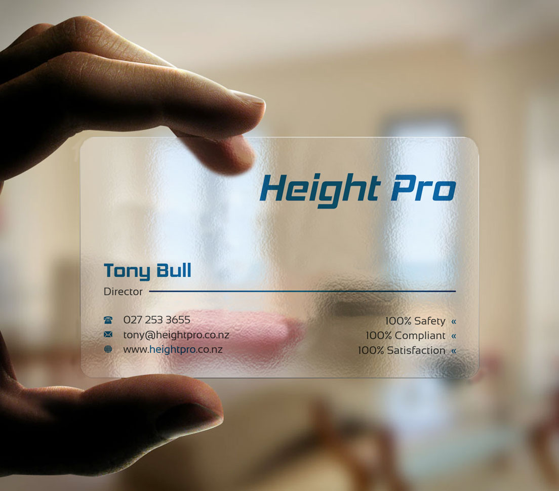 Business Card Design by INDIAN_Ashok for Height Pro Ltd | Design #18282338