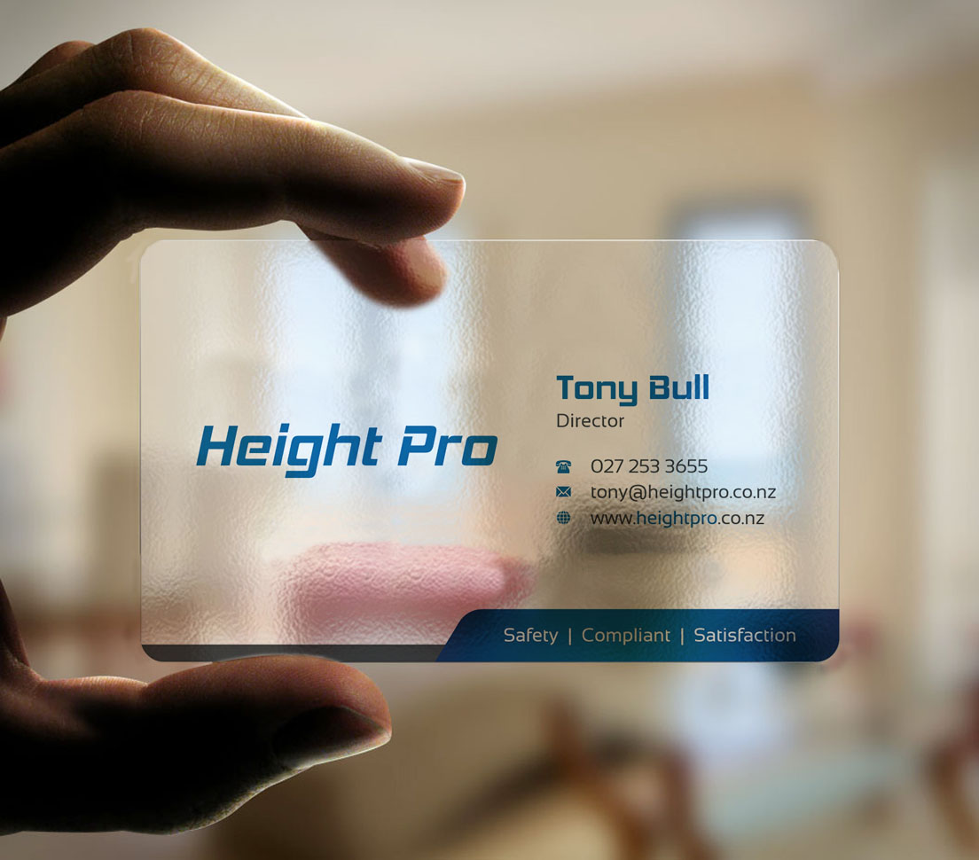 Business Card Design by INDIAN_Ashok for Height Pro Ltd | Design #18282339