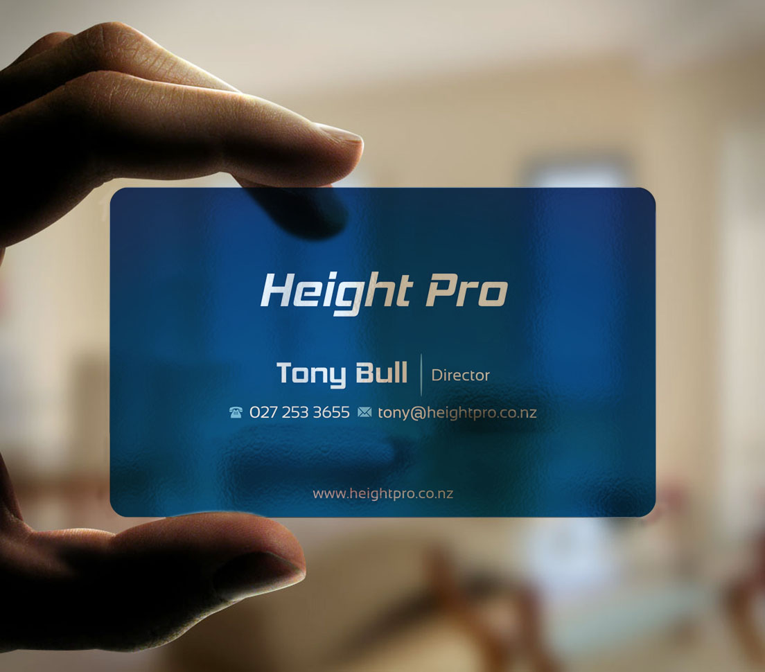 Business Card Design by INDIAN_Ashok for Height Pro Ltd | Design #18282343