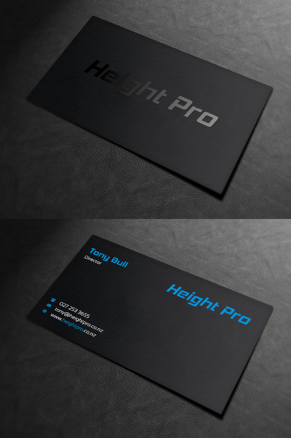 Business Card Design by INDIAN_Ashok for Height Pro Ltd | Design #18282347