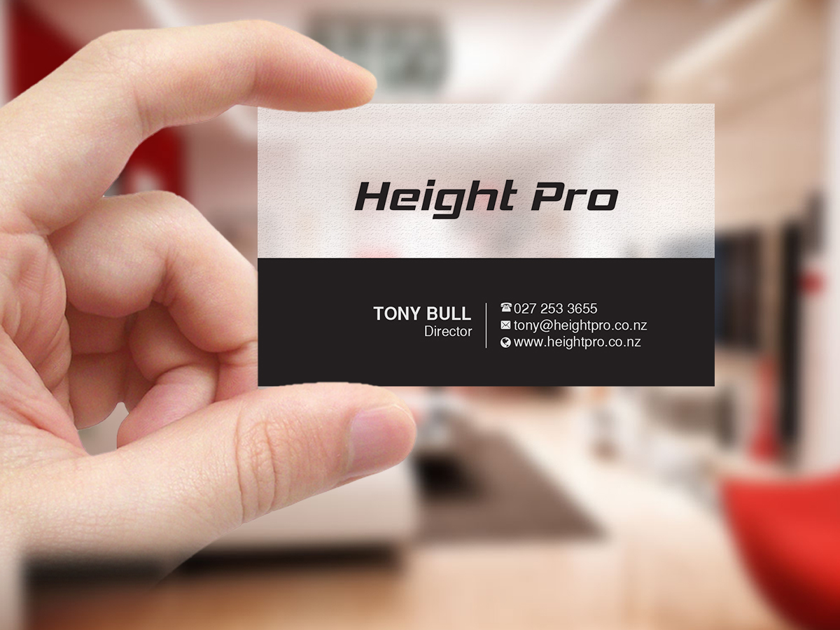 Business Card Design by Creations Box 2015 for Height Pro Ltd | Design #18293599